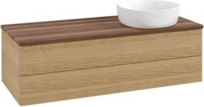 V&B Waschtischunterschrank Antao mit Frontstruktur in Honey Oak, B/T/H: 120 x 50 x 50 cm - Bild 1
