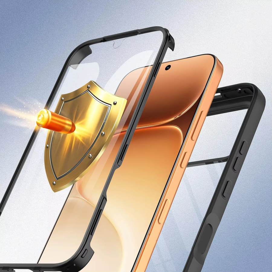 Transparente 360-Grad-Schutzhülle für Honor 600 Pro und Honor 600 5G aus PC und TPU, stoßfest und kratzfest - Bild 4