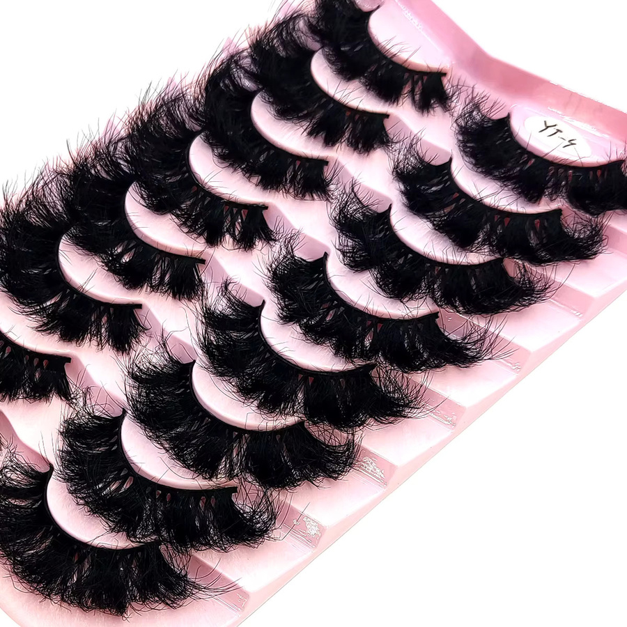 HBZGTLAD Künstliche Wimpern, Black, 8 Paar, Unisex - Bild 3