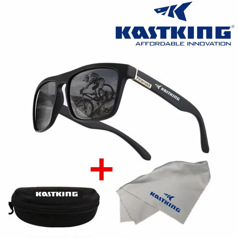 KASTKING Sonnenbrille, Vollrand, Kunststoff, polarisiert, Unisex, red, black - Bild 2