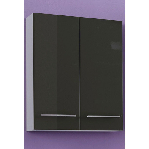 HELD MÖBEL Hängeschrank Parma grau glänzend B/H/T: 50 x 64 x 20 cm - Bild 2