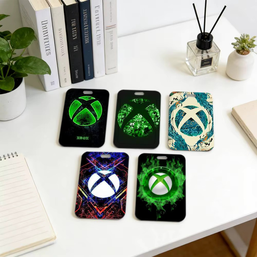 X-Xbox Game Nackenband mit transparentem Ausweishalter und robuster Kartenhülle aus Kunststoff für Mitarbeiter und Professionals - Bild 2