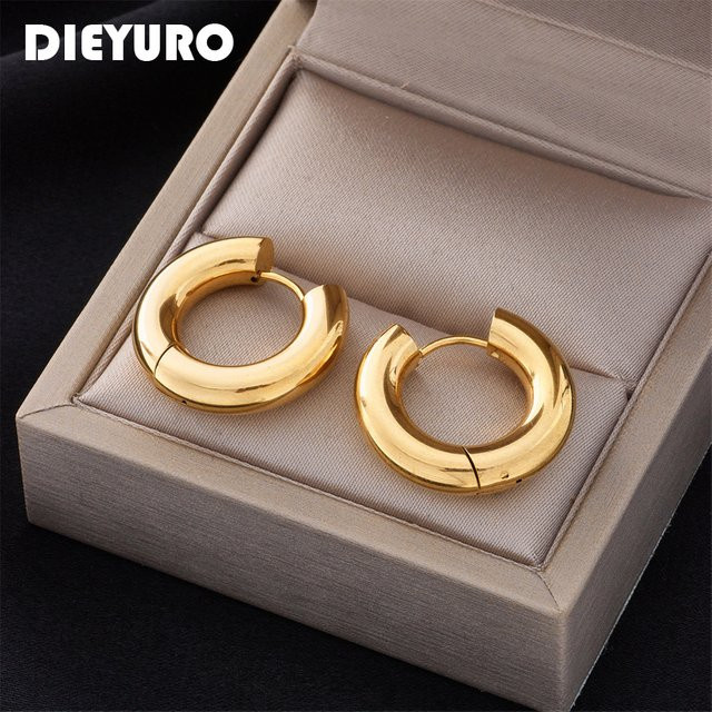 DIEYURO Ohrringe, Edelstahl, Vintage, Damen - Bild 1