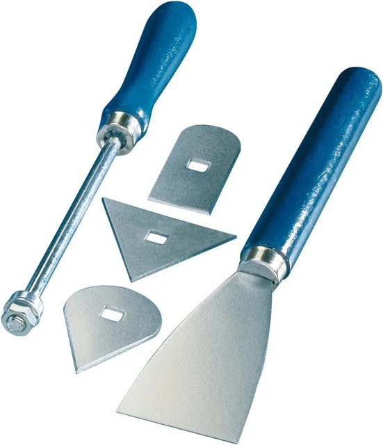 Steinel Farbschaber-Set 5-teilig in Silber und Blau - Bild 1