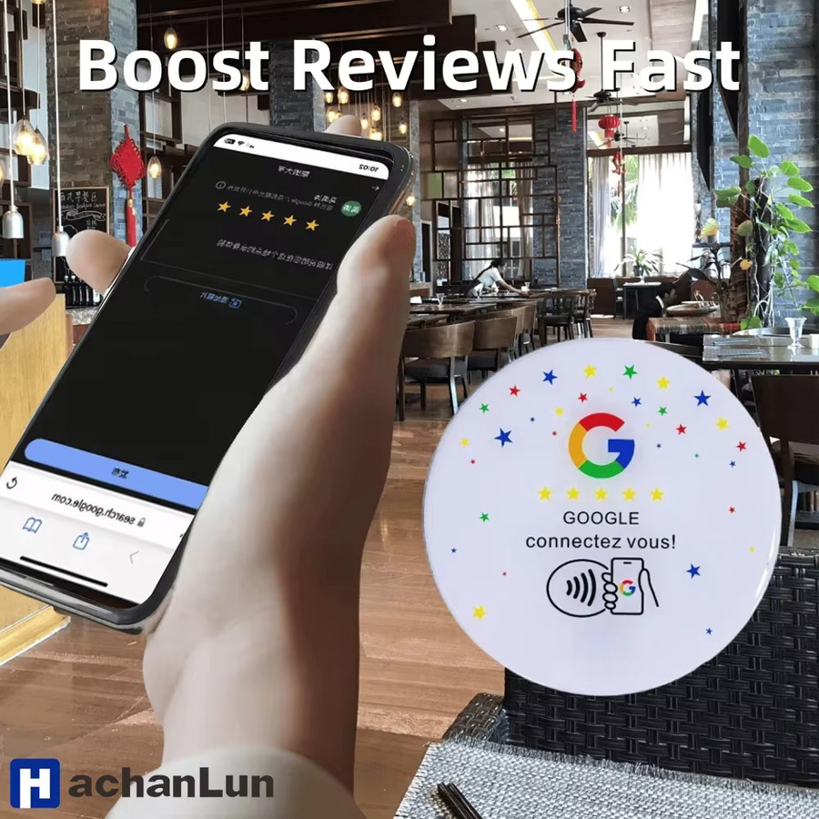 Google NFC Kleberkarte Ntg215 Runde Patchkarte mit selbstklebender Rückseite 13,56 MHz - Bild 3