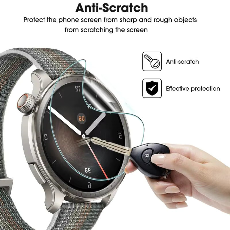 Huami Amazfit Balance 2 Smartwatch Screen Protector, Hydrogel Film, transparent, Unisex - Bild 4