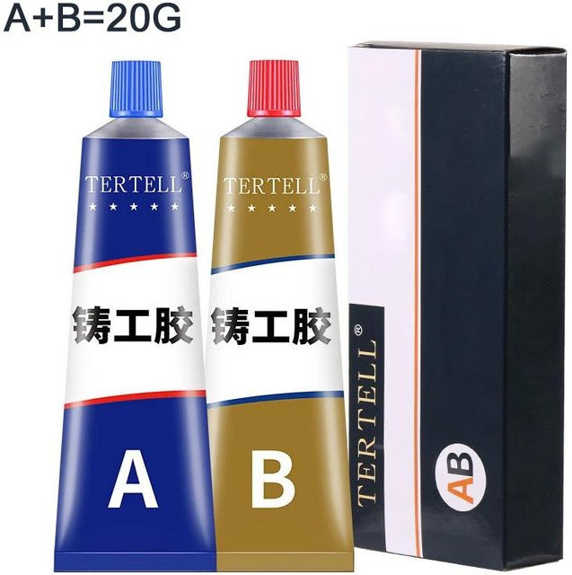 ZHPBD Metallreparaturkleber als hitzebeständiger AB-Epoxy-Kleber in Grau, 20 g - Bild 1