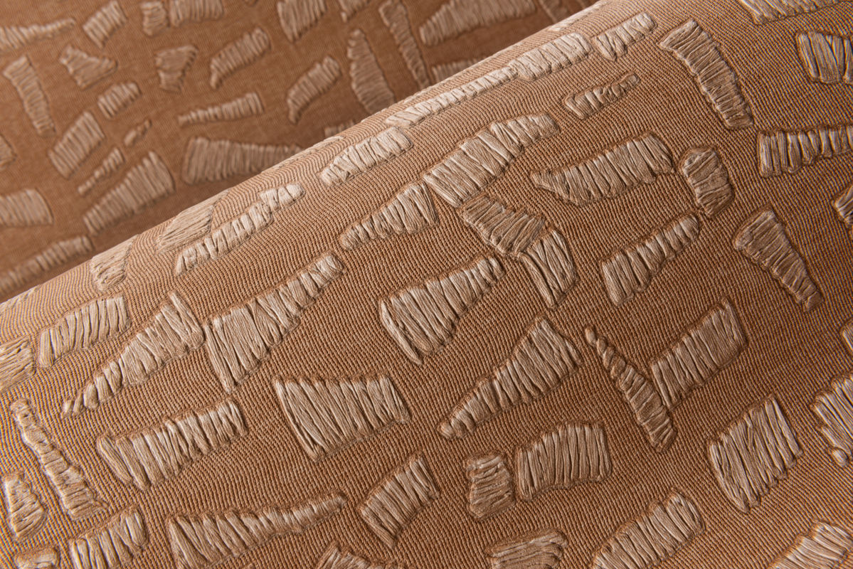 Arte International Tapete Kona Desert Dream in Braun und Orange mit abstraktem Design aus Vinyl - Bild 2