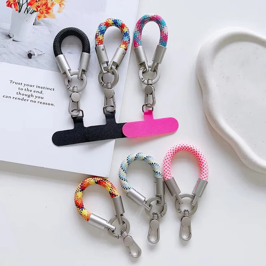 Mini Handy-Ringhalter mit 360 Grad drehbarer Schlaufe und Anti-Verlust-Funktion in Braun und Multicolour - Bild 2