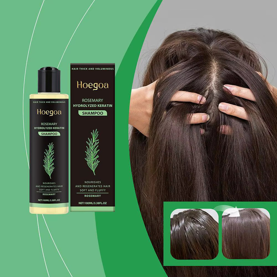 Hoegoa Rosmarin Shampoo, Volumen und Verdichtung, Fettiges Haar - Bild 2