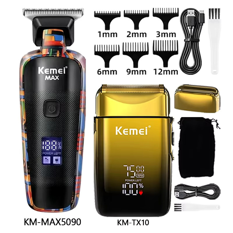 Kemei Haarschneidemaschine, kabellos, Unisex - Bild 1