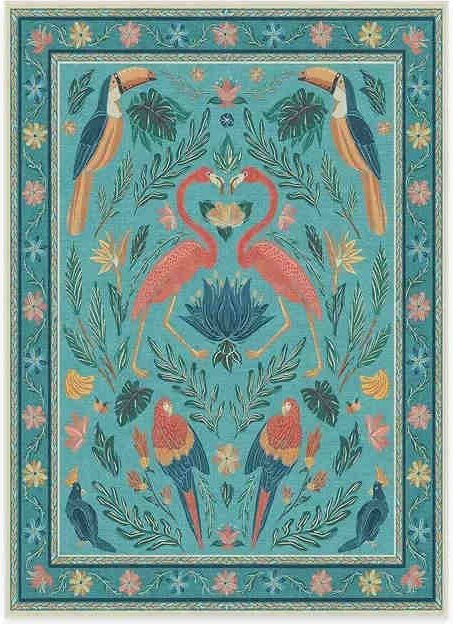 BC-Warm Home Orientalscher Teppich im marokkanisch-türkischen Stil, rutschfester Bohemian Fußteppich für Küche, Badezimmer oder Garten, B/L: 80 x 120 cm - Bild 1