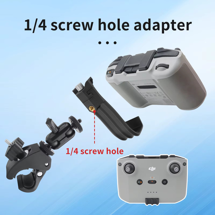 DJI Fahrradhalterung für Fernbedienung RC-N1/N2/N3 und DJI Flip/Neo/Air 3S Lenkerclip in Schwarz - Bild 1