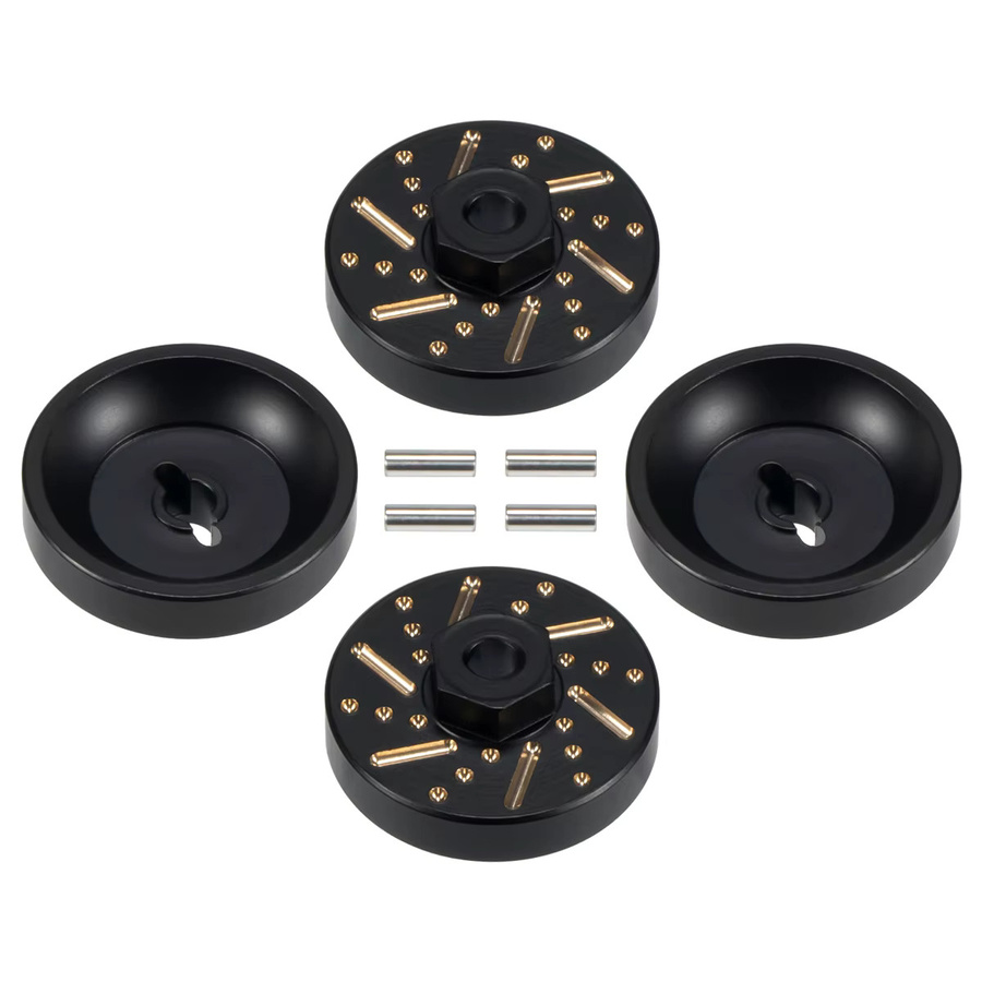 MALOM RC Messing Erweiterte Radnaben Hex + 3mm Adapter, 4-teiliges Set, 1:24 - Bild 2