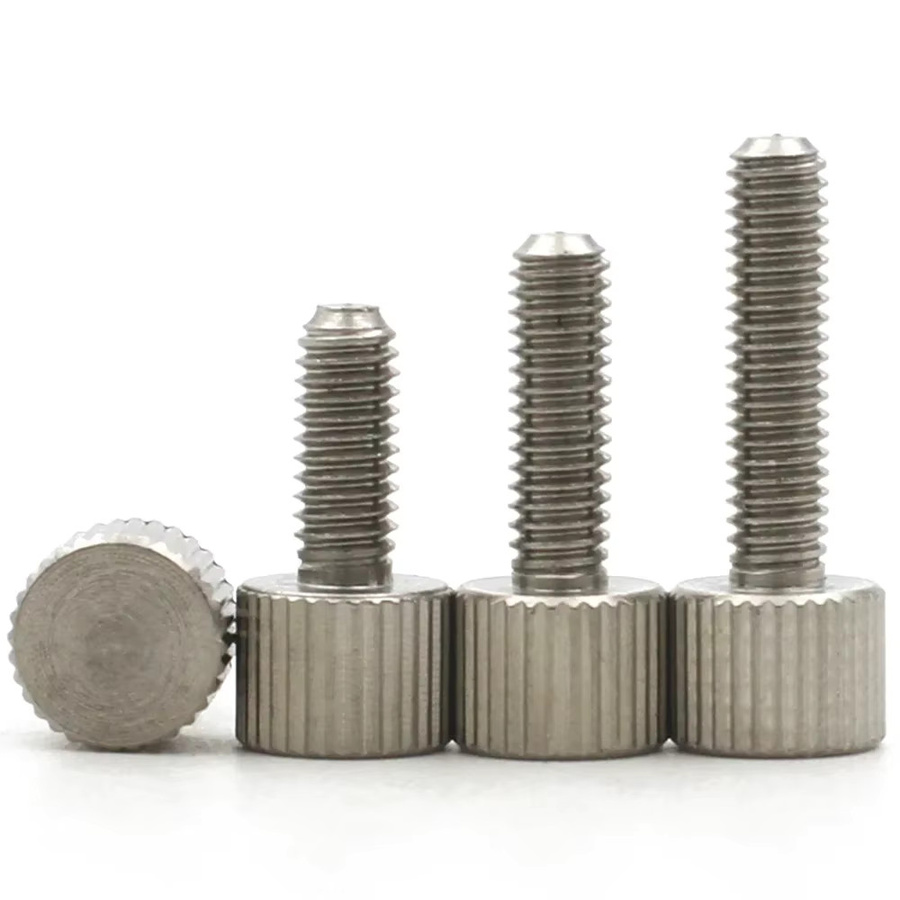 MENGJUE Rändelschrauben aus Edelstahl A2-70, Farbe Silber, Material Edelstahl 304 - Bild 2