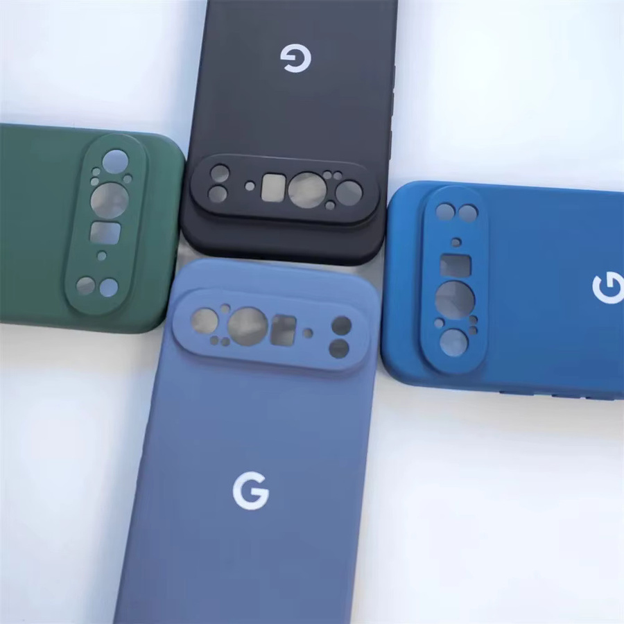 Google Pixel 9 Pro XL, Pixel 9 Pro und Pixel 9 Soft Touch Flüssigsilikonhülle in Blau mit TPU Vollschutz und Stoßfestigkeit - Bild 2