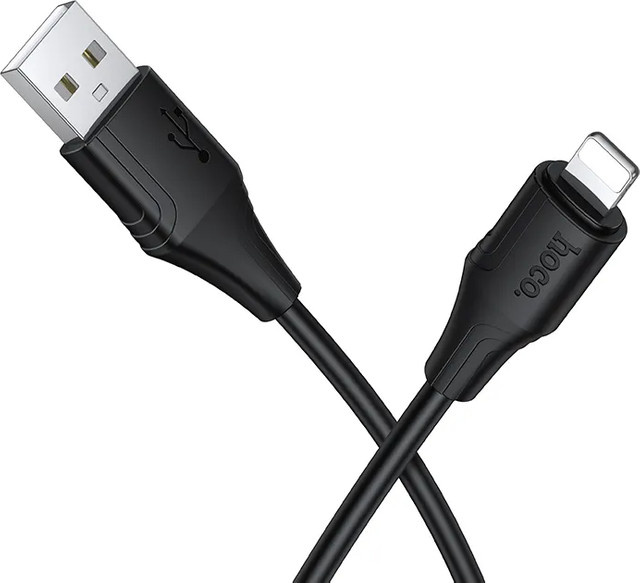 HOCO X124 Daten- und Ladekabel USB-A auf Lightning, 18W, Schwarz, 1m - Bild 1