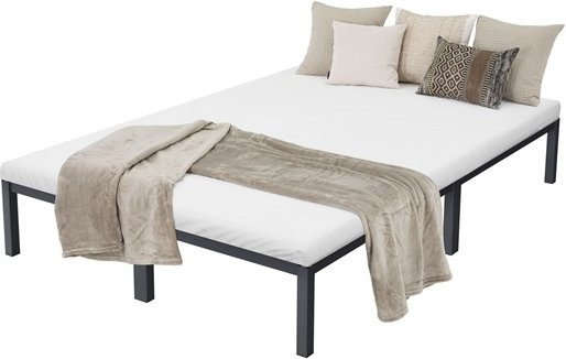 ML-Design Doppelbett aus Metall mit Lattenrost in Anthrazit, Breite: 140 cm, Tiefe: 200 cm - Bild 1