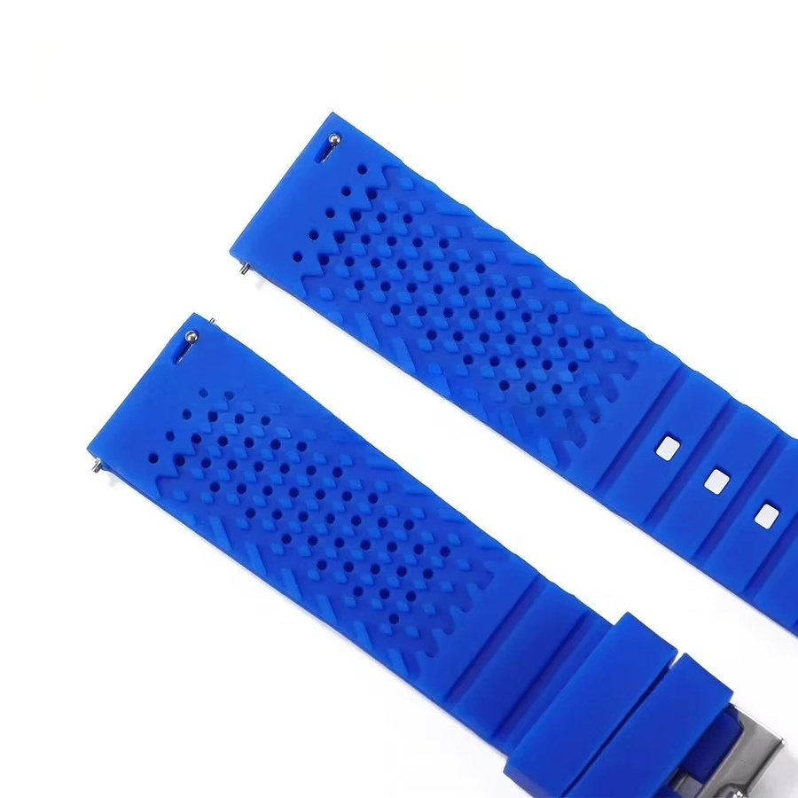 Uhrenarmband Kautschuk, Edelstahl, Schnellverschluss, Unisex - Bild 3