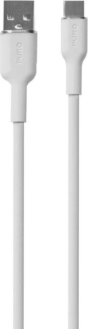 SBS SOFT USB-A auf USB-C Lade- und Synchronisierungskabel, Weiß, Länge: 1,5 m - Bild 1
