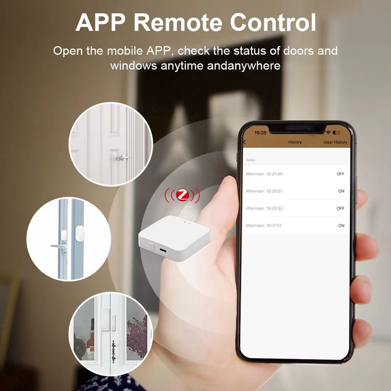 Ewelink Zigbee Türsensor und Fenster-Alarmdetektor, kabelloser magnetischer Sensor in Weiß, kompatibel mit Zigbee2MQTT, Alexa und Google Home (Gateway erforderlich) - Bild 6