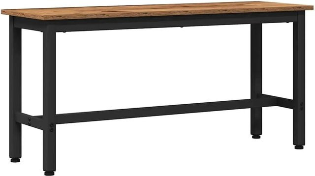 vidaXL Esstischbank aus Altholz in Braun, B/T/H: 110 x 32,5 x 48,5 cm - Bild 1