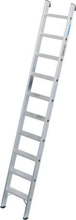 Krause Anlegeleiter aus Aluminium in Silber mit 10 Stufen und 225 kg Tragkraft