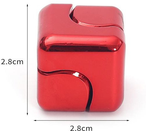 Discover Intime Cube Spinner 4-in-1 Dekompressions-Kreiselspielzeug, Desktop Metall EDC Hand Fidgets Spinner Build Flipo Flip - Bild 1