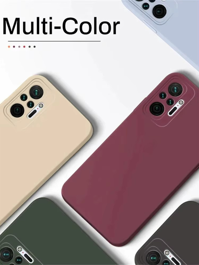 Xiaomi Redmi Note 10 Pro 4G Flüssigsilikon Hülle in Lila mit TPU Vollschutz-Cover Case - Bild 5
