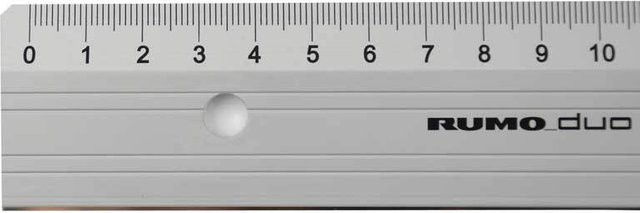 RUMOLD Schneidelineal aus Aluminium in Silber, Breite: 50 cm - Bild 1