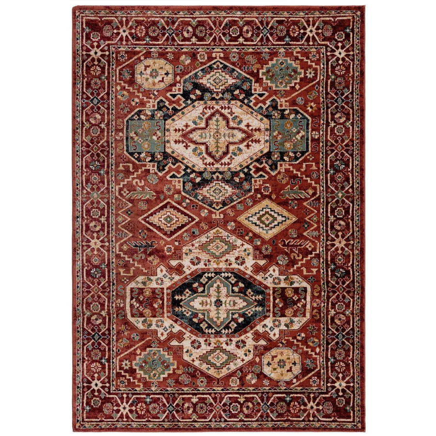 Flair Rugs Vintageteppich Gillingham Rot mit geometrischem Design, B/B: 80 x 150 cm - Bild 2