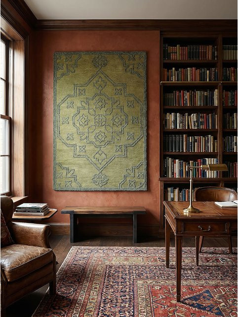 Hochflorteppich Orient Kadima Design in Grün, hand-tufted, Breite: 200 cm, Tiefe: 290 cm - Bild 1