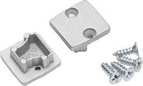 Brumberg Endstück aus Aluminium in Silber, B x H: 16 x 16 mm - Bild 1