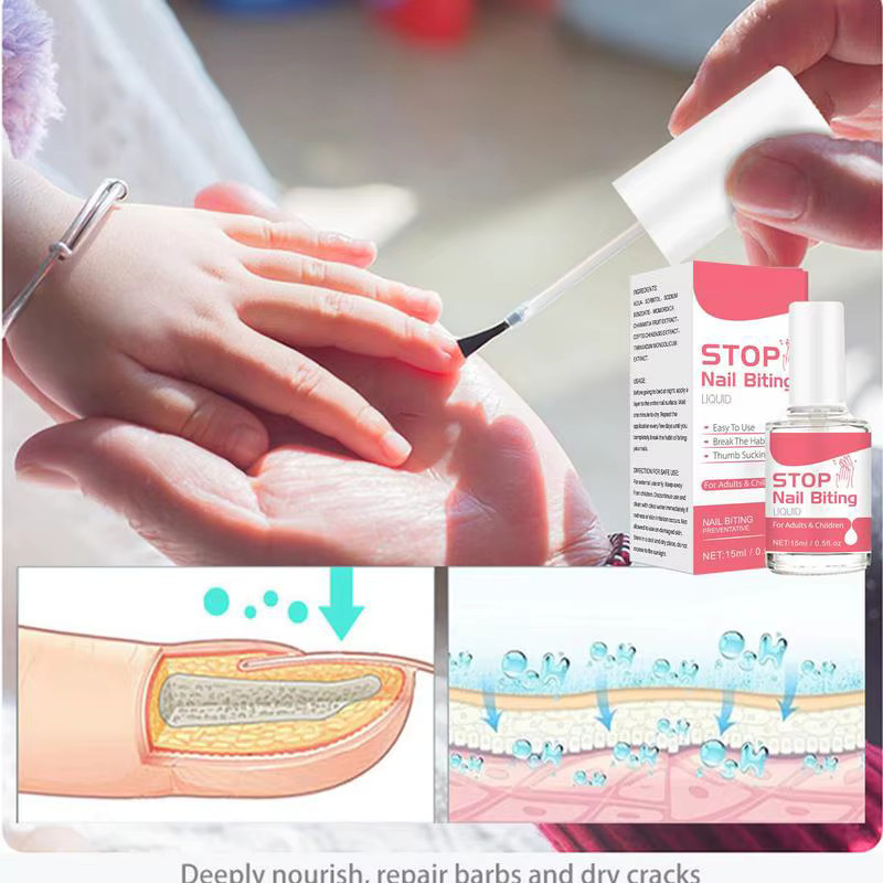 Bittere Nagelpflege-Flüssigkeit gegen Nagelbeißen, 15 ml, Kinder & Erwachsene - Bild 2