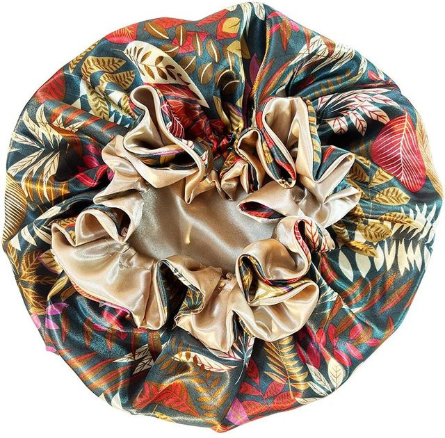 YIRAN Schlafhaube, Satin, Doppellagig, Unisex - Bild 1