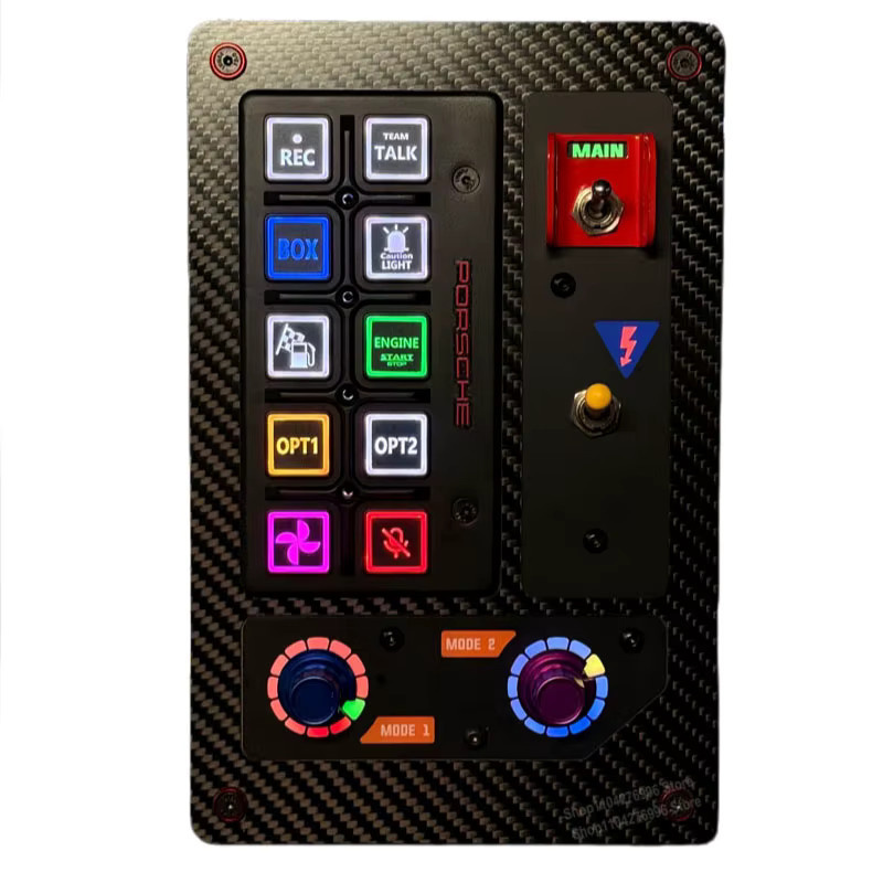 MU-PANEL APEX V1 Simulations-Rennspiel-Tastenfeld in Schwarz für PC, kompatibel mit Fanatec, Thrustmaster, MOZA und SIMAGIC - Bild 2