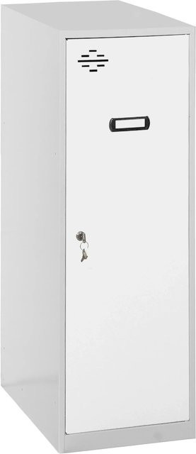 PROREGAL Schließfachwürfel AMEGO Spind Garderobe Metall Weiß-Grau H x B x T: 91,5 x 30 x 50 cm - Bild 1