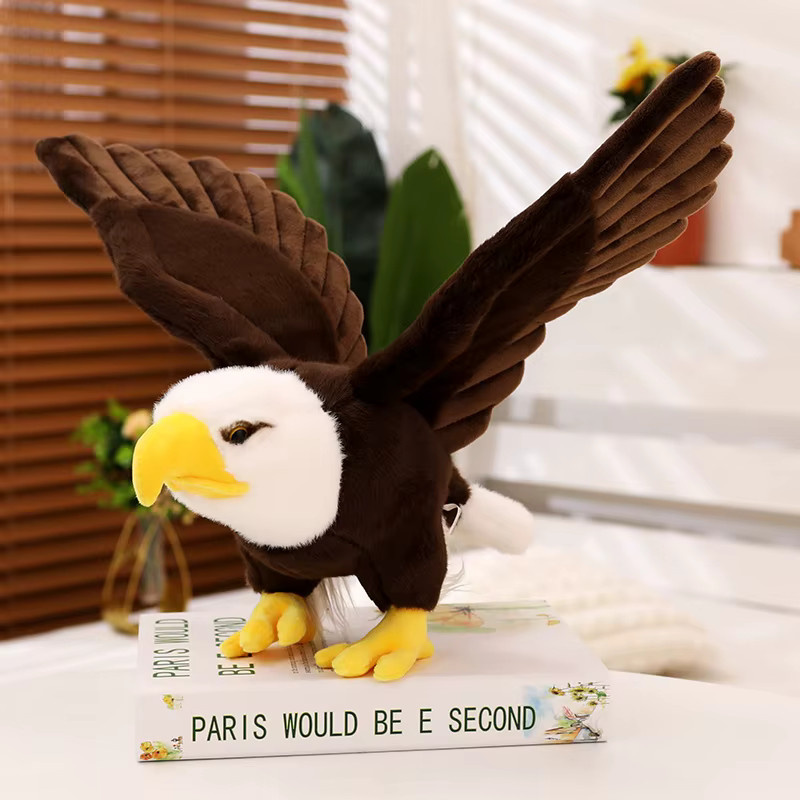 pangcangshu Weißkopfseeadler Plüschtier, Weiß, Schwarz - Bild 2