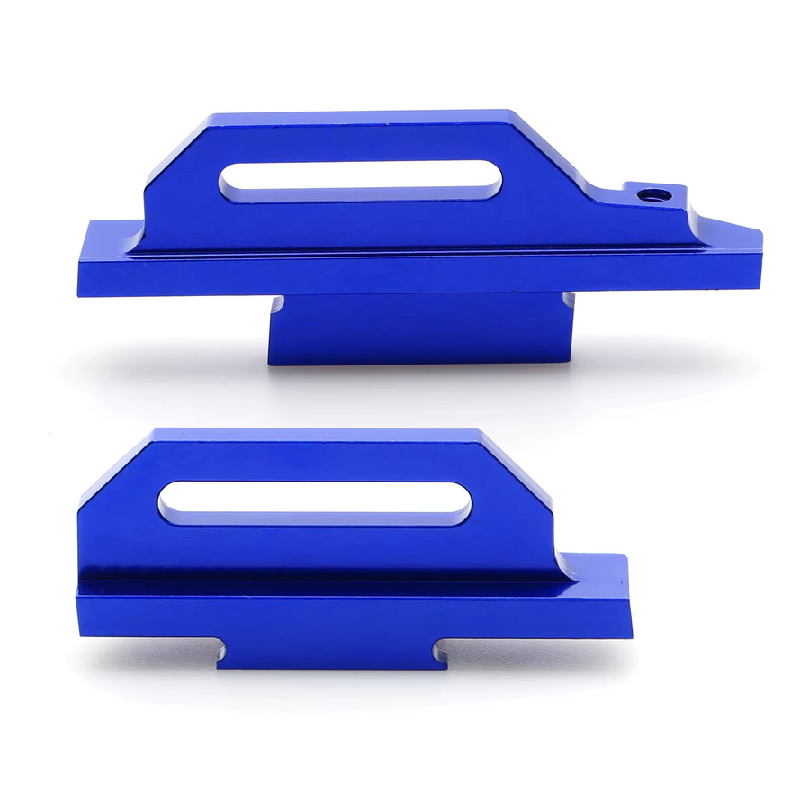 Traxxas Hoher Akku-Halter für Traxxas Slash 4x4 LCG, Zubehör, Blau, Metall - Bild 3