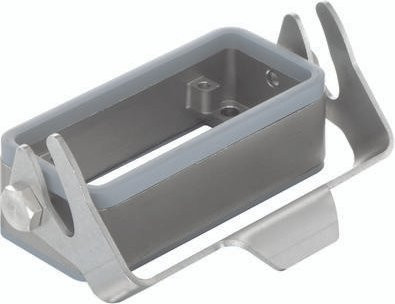 Harting Anbaugehäuse Baugröße 10B in Grau aus Edelstahl - Bild 1