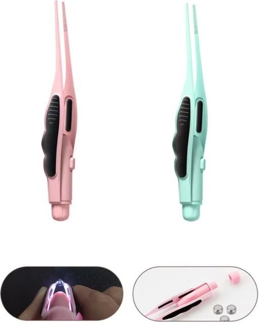 Leuchtender Ohrspülclip für Kinder und Babys zur Ohrreinigung mit Licht in Grün oder Pink - Bild 1