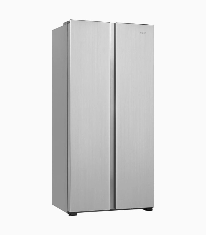 Exquisit Side by Side Kühlschrank SBS546-010F in Silver, Standgerät mit Dynamic Frost Control und Automatic Ice Maker - Bild 1
