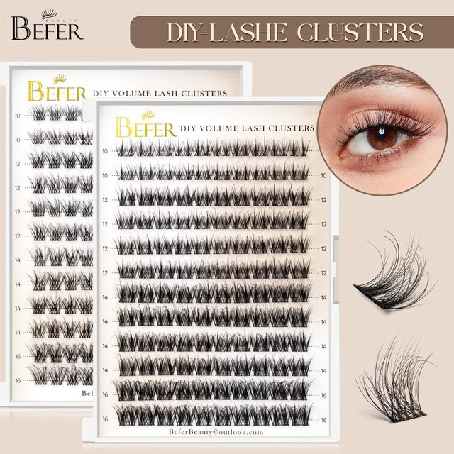 Befer Wimperncluster 3D, 144 Stück, 10–16 mm - Bild 1