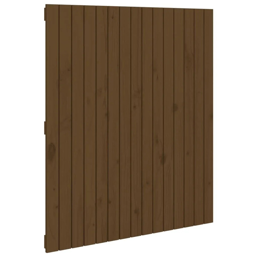 vidaXL Wand-Kopfteil aus Massivholz Kiefer in Honigbraun, B/H/T: 95,5 x 110 x 3 cm - Bild 2