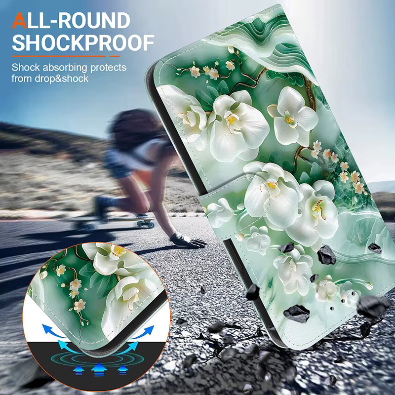 Leder Brieftasche Telefon Hülle mit Lanyard für Samsung Galaxy S10 Lite S10 S9 S8 Plus S10E S7 Edge S6 - Bild 5