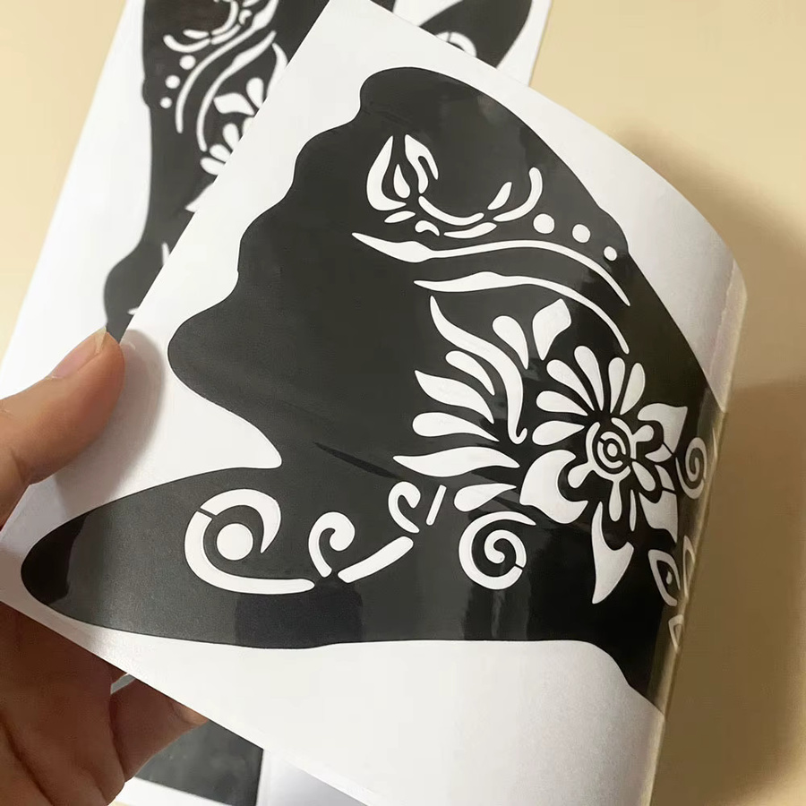 2 Stück Henna-Tattoo-Schablonen, Mond-Mandala-Spitzen-Design - Bild 5