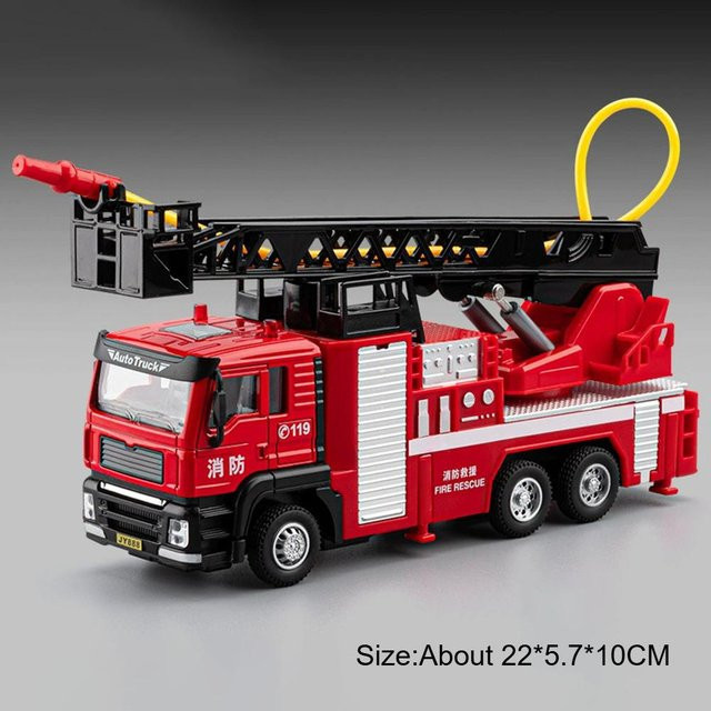 Wassertank Drehleiter Feuerwehrauto, Modellauto, 1:50, mit Licht und Sound, ab 14 Jahren - Bild 1