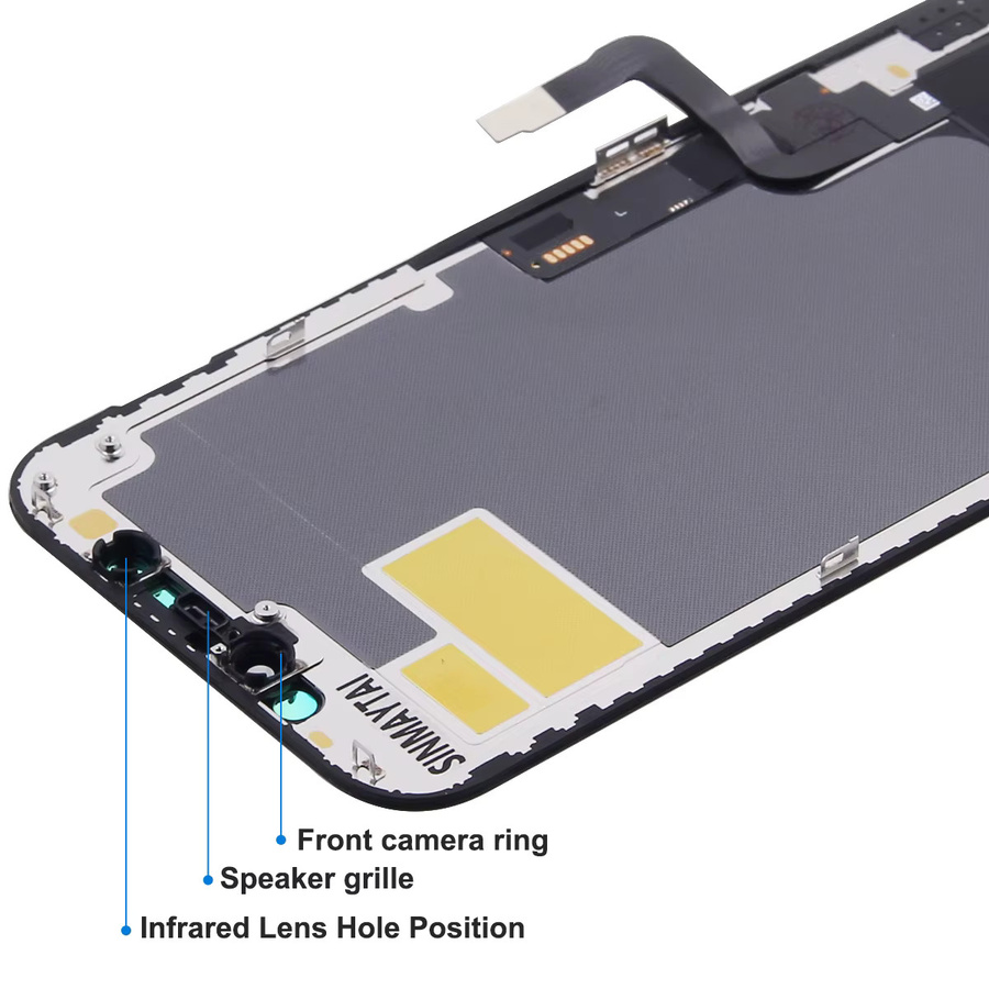 Sinmaytai OLED LCD Display mit Touchscreen Digitizer Montage Ersatzteil für iPhone 12 Pro, Schwarz - Bild 4