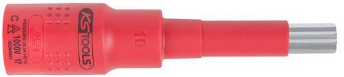 KS Tools Isolierte Bit-Stecknuss Vielzahn M10 3/8 Zoll in Rot - Bild 1