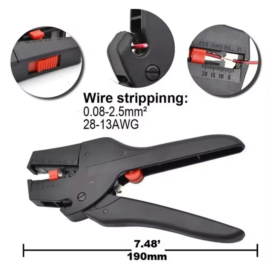 Skeyo Automatische Abisolierzange FS-D3 als Präzisions-Multitool für 0,08-6mm Kabelschere und Schneidwerkzeug - Bild 3